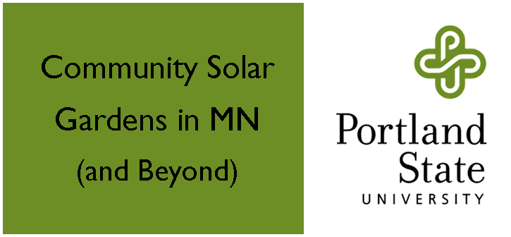 Community Solar Gardens in Minnesota graphic