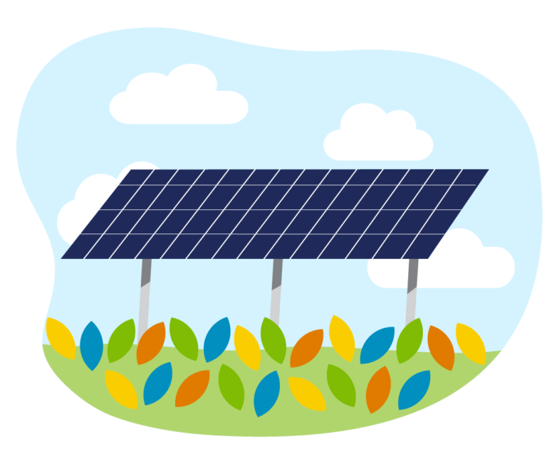 solar panel graphic